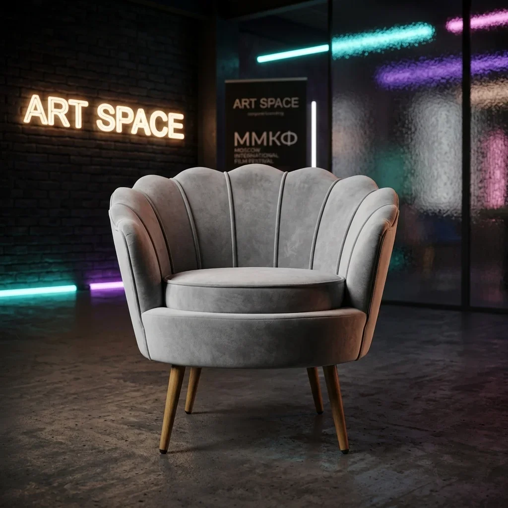 Аренда кресла Shell Grey— заказать в ART SPACE