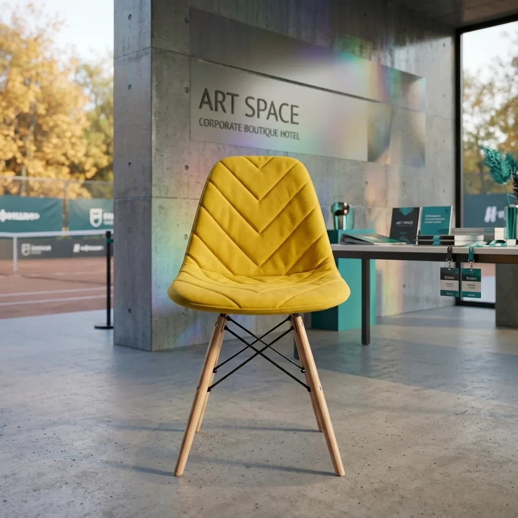 Аренда желтого стула Eames Soft