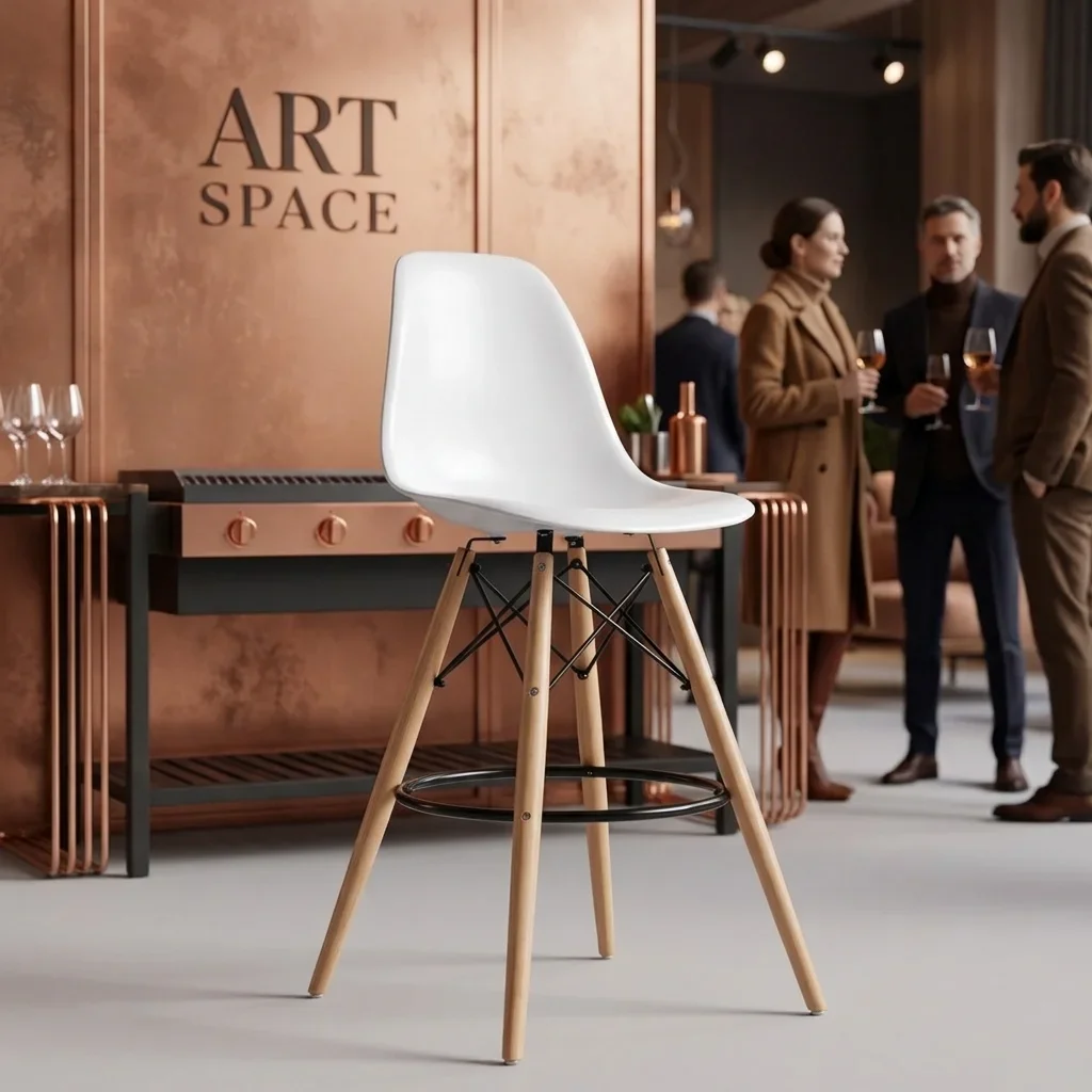 Аренда Белый барный стул Eames